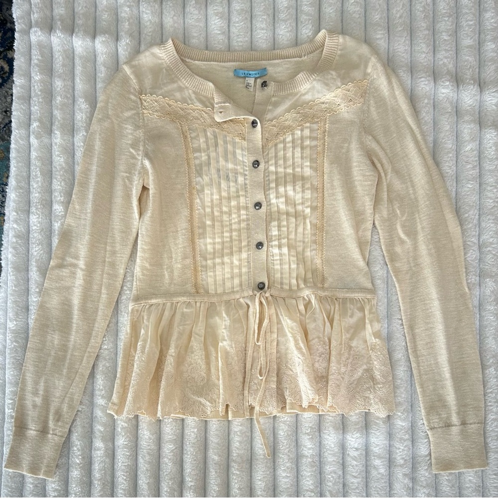Ivory Cardigan Anthropologie